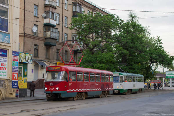 1417 | Tatra T4DM | Депо № 3 - Флот - Alltransua