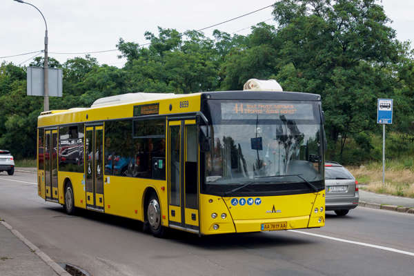 8659 / AA 7819 AA | МАЗ-203015 | Автобусний парк № 6