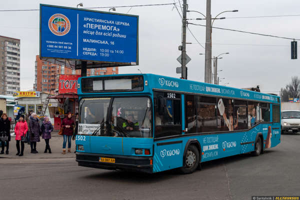 1502 / AA 0881 AA | МАЗ-103076 | Автобусний парк № 5 - Alltransua