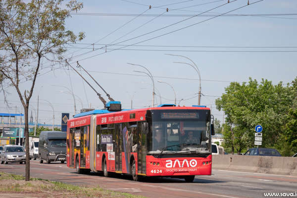 4624 | ЛАЗ E301D1 ElectroLAZ | Куренівське тролейбусне депо