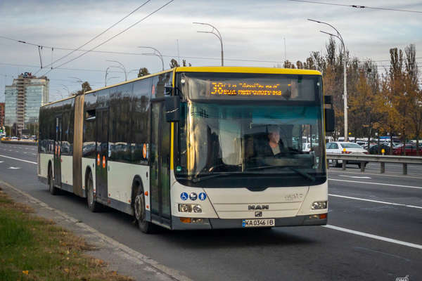 4838 / KA 0346 IB | MAN A23 Lion's City G NG 313 | Автобусний парк № 8